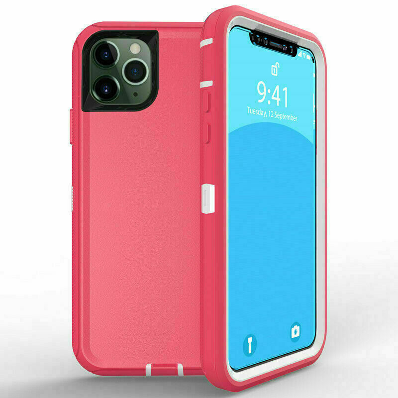 iPHONE 11 6.1in Armor Robot Case (Hot Pink White)